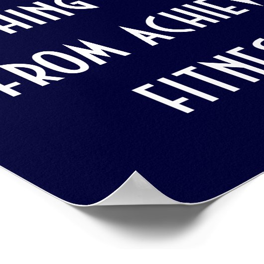 Poster Objectifs de condition physique (Coin)