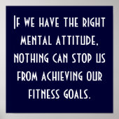 Poster Objectifs de condition physique (Devant)