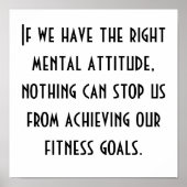 Poster Objectifs de condition physique (Devant)