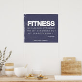 Poster Objectifs de fitness dans Denim déchiré (Cuisine)