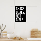 Poster Objectifs de la chasse pas les filles - Gymnase, H (Cuisine)