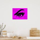 Poster Objectifs de remise en forme Oeil Voir : Citation  (Cuisine)