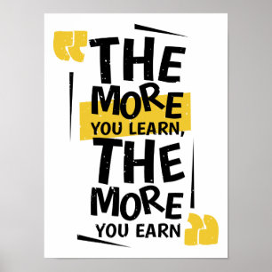 Poster Objectifs de réussite de l'entrepreneur Rêves Moti