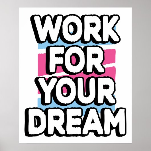 Poster Objectifs Dreams Attitude de succès Motivation (Devant)