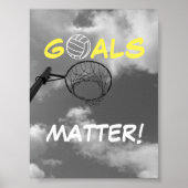 Poster Objectifs Motivational Netball Devis (Devant)