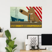 Poster "Objet Courtois" (Bureau à domicile)