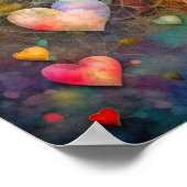 Poster Objet de souvenir romantique de la Saint-Valentin (Coin)