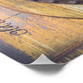 Poster Objet métallique rouillé (Coin)