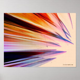 Poster Objets abstraits colorés contre le blanc