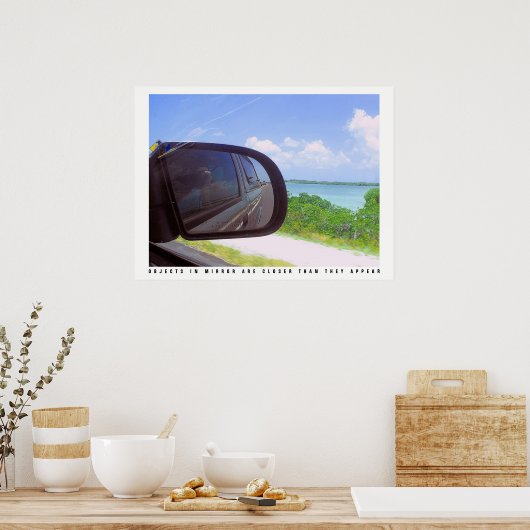 Poster Objets dans le miroir (Cuisine)