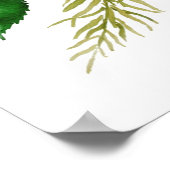 Poster objets floraux jaunes que nous vous aimons 50 ans (Coin)