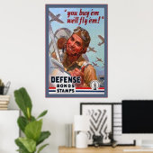 Poster Obligations de défense vintages~Vintage Seconde Gu (Bureau à domicile)