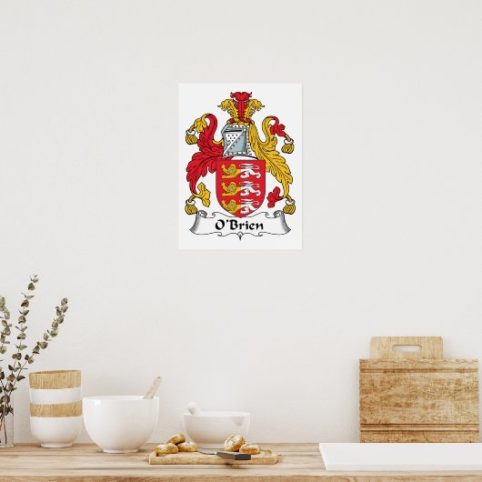 Poster O'Brien Family Crest (Cuisine)