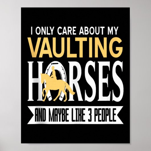 Poster Obsédé par les chevaux de saut d'obstacles plus qu (Devant)