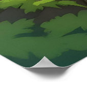 Poster Observant Owl | Cute Cartoon Kid's Nursery Art (Coin)