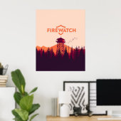 Poster Observateur Firewatch (Bureau à domicile)