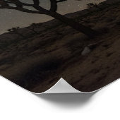 Poster Observation des étoiles dans le désert : Voie lact (Coin)
