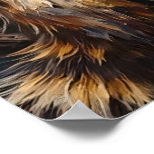 Poster Observation forestière : Raccoon sur un membre (Coin)