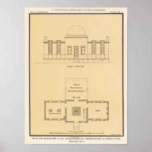 Poster Observatoire astronomique, Ogden, Utah