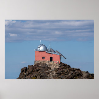 Poster Observatoire dans les montagnes de la Sierra Nevad