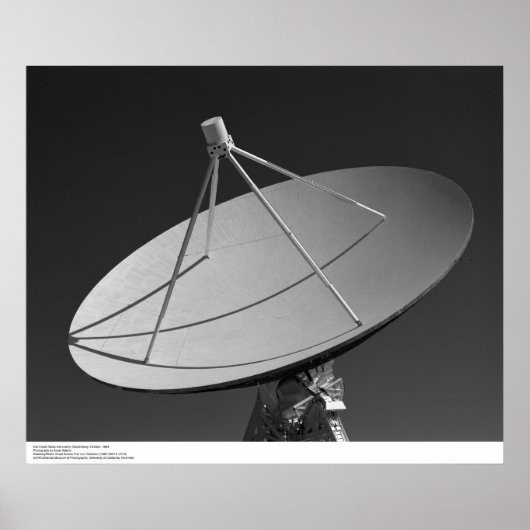 Poster Observatoire de radioastronomie de casquette Creek (Devant)