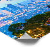 Poster Observatoire Griffith de Los Angeles en Californie (Coin)