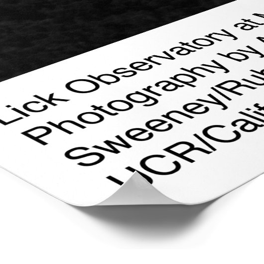 Poster Observatoire Lick à Mount Hamilton par Ansel Adams (Coin)