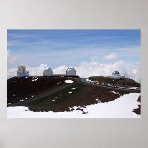 Poster Observatoire W.M. Keck sur Mauna Kea, Hawaii