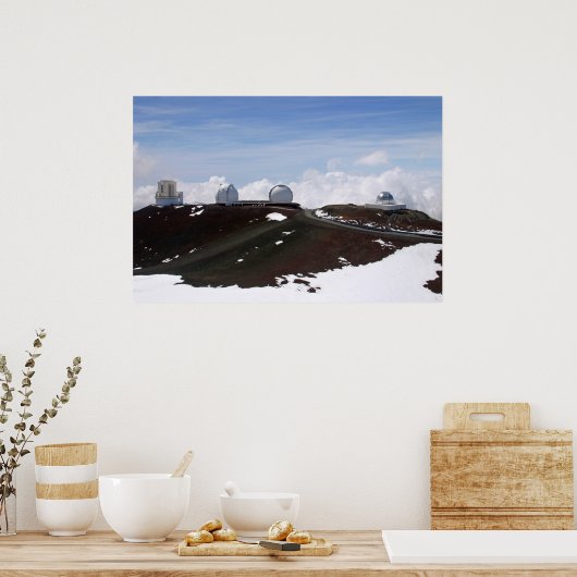 Poster Observatoire W.M. Keck sur Mauna Kea, Hawaii (Cuisine)
