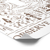 Poster Observer et interagir - Nature et pleine conscienc (Coin)