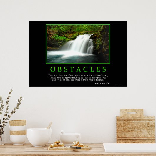 Poster Obstacles (Cuisine)