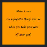Poster Obstacles<br><div class="desc">Pensez à regarder votre but !</div>