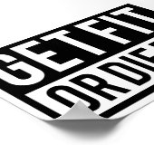 Poster Obtenir de la nourriture ou du gras (Coin)