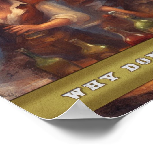 Poster Obtenir ivre - (Coin)