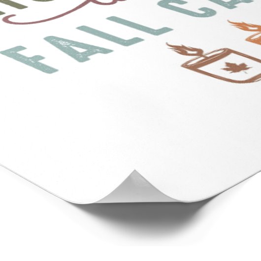 Poster Obtenir mes bougies automnales (Coin)