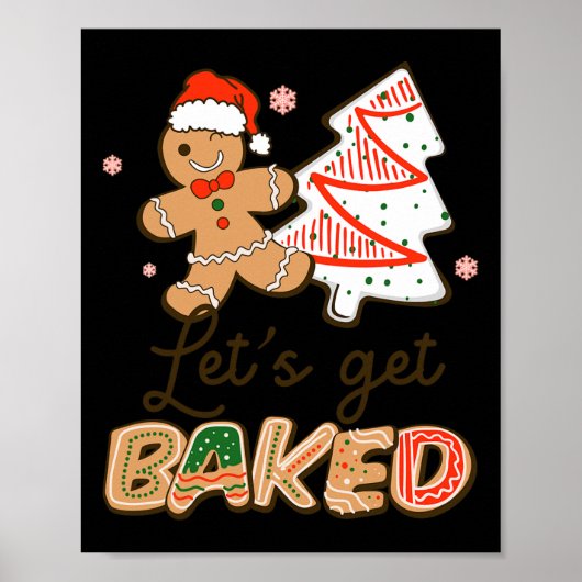Poster Obtenons Baked Cookies Baking Team Fun Noël (Devant)