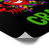 Poster Obtenons Cray Mardi Gras Funny Crawfish Boil Tee (Coin)