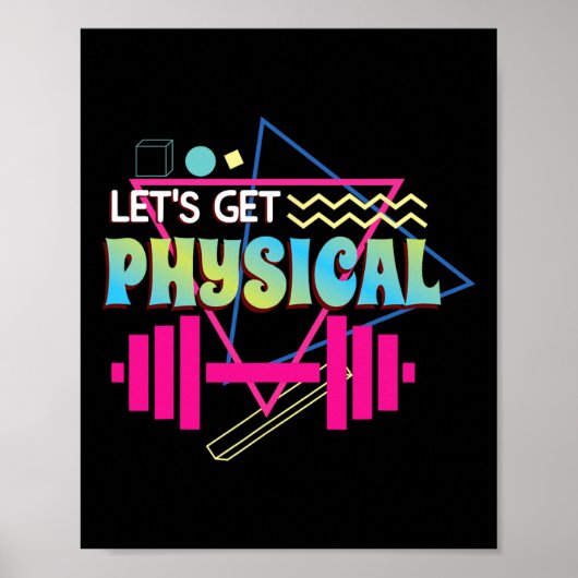 Poster Obtient physique Totalement Rad 90s Style Workout (Devant)