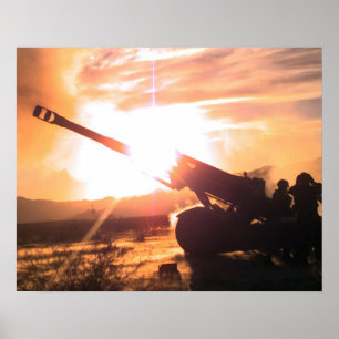Poster Obusier tracté de M198 155mm