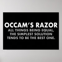Occam Razor Definition Science Classroom