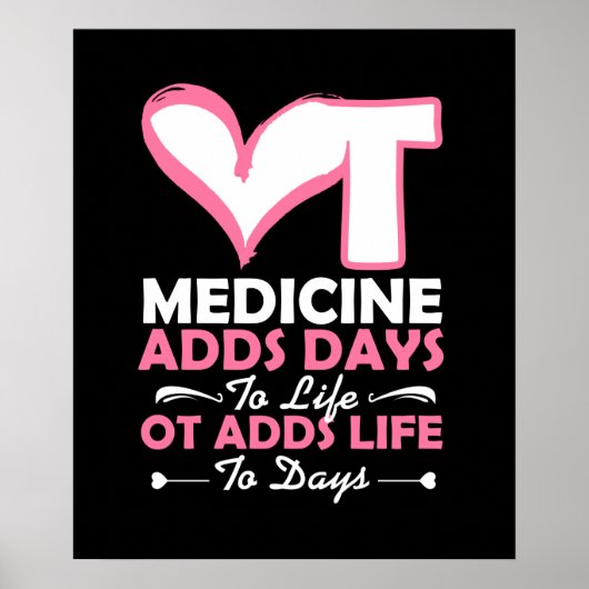 Poster Occupational Therapeuy Adds Life To Days (Devant)