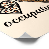 Poster Occupational Therapy Cheetach Print Heart (Coin)