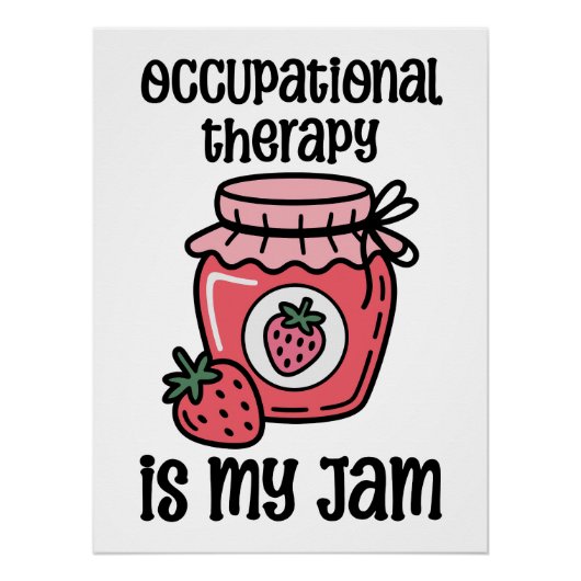 Poster Occupational Therapy Funny Quote (Devant)