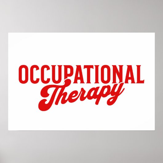 Poster Occupational Therapy OTA Heathcare (Devant)