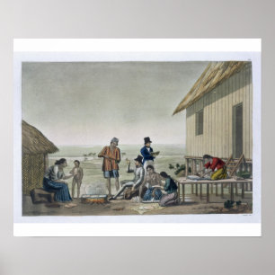 Poster Occupations du peuple Agagna, îles Mariana,