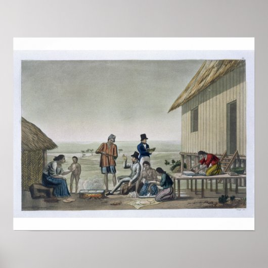 Poster Occupations du peuple Agagna, îles Mariana, (Devant)