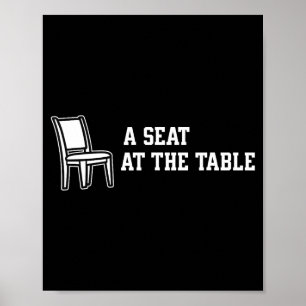Poster Occuper un siège à la table