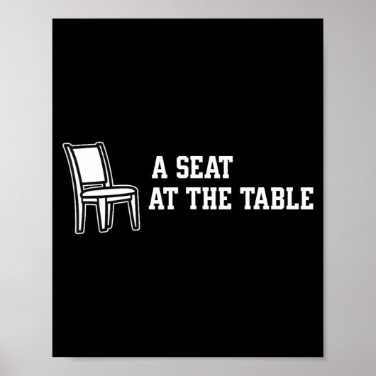 Poster Occuper un siège à la table  (Devant)