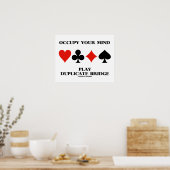 Poster Occupez-vous de votre esprit Jouer des combinaison (Cuisine)