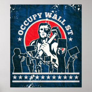 Poster Occupez Wall Street Amérique